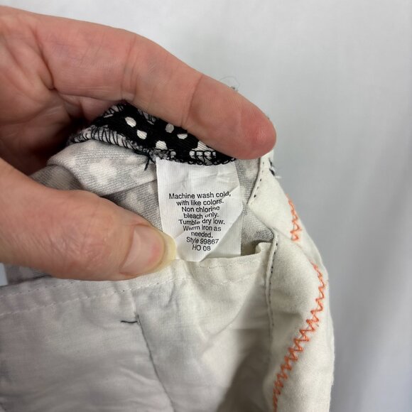 J. Crew Stretch Shorts City Fit Size 8 Black White Geometric Retro Modern - Picture 11 of 14